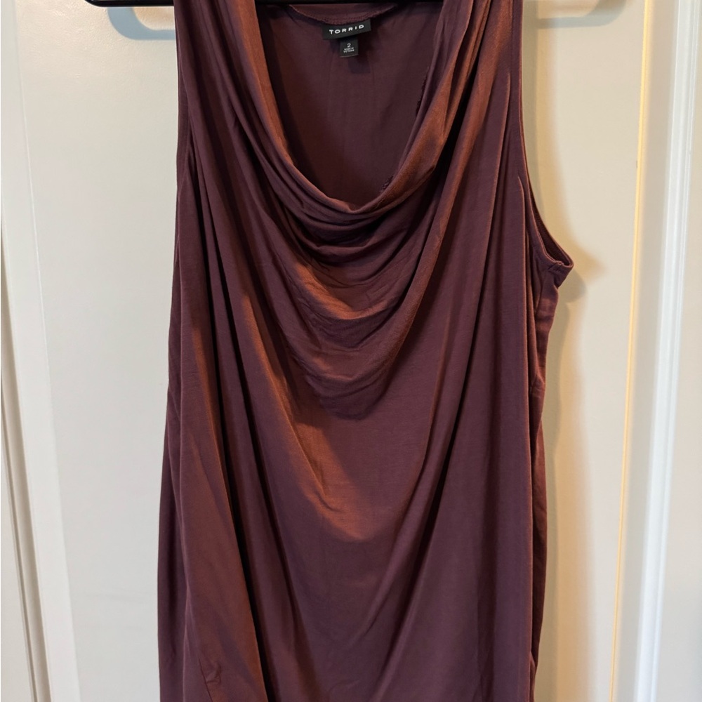 Torrid Women's Purple Drape Top